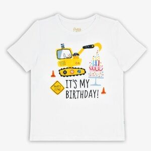 Little Sleepies - Birthday Boy Play Construction Shirt Sz 4